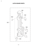 LATCH BOARD PARTS Diagram and Parts List for LMVM1955SBQ  LG Microwave