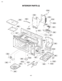 INTERIOR PARTS I Diagram and Parts List for LMVM1955SBQ  LG Microwave