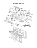 INTERIOR PARTS II Diagram and Parts List for LMVM1955SBQ  LG Microwave