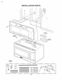INSTALLATION PARTS Diagram and Parts List for LMVM1945T  LG Microwave