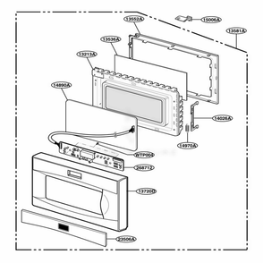 Part Location Diagram of 3581W0A039K LG DOOR ASSEMBLY