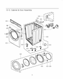 Part Location Diagram of 3211EL1004A LG Frame Assembly