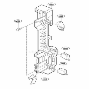 Latch Board Parts Diagram and Parts List for JVM1533WD CWHEGEU LG Wall Oven