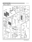 Service Manual Diagram and Parts List for LHD459ELT9  LG Dehumidifier