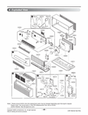 Exploded View Diagram and Parts List for 259284 ASBBEUS LG Air Conditioner