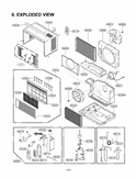 EXPLODED VIEW Diagram and Parts List for L8008RY9 AWYAUSL LG Air Conditioner