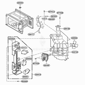 Part Location Diagram of 6877W1T263A LG LEAD WIRE Assembly TT
