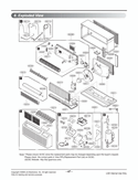 Air Conditioner Exploded View 1 Diagram and Parts List for LP091CEM-Y8 ASBBEUS LG Air Conditioner