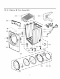 Part Location Diagram of ABJ34559227 LG Cabinet Assembly