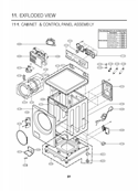 Exploded View Diagram and Parts List for WM2301HW ABWEEUS LG Washer
