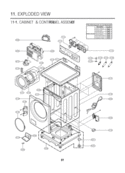 CABINET & CONTROL PANEL ASSEMB LY  EXPLODED VIEW Diagram and Parts List for WM2301HR  LG Washer