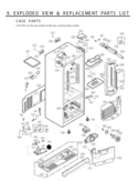 Part Location Diagram of 6600JB3007J LG Switch,Push Button