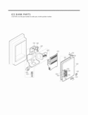 ICE BANK PARTS Diagram and Parts List for LFX25961SB  LG Refrigerator