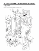Part Location Diagram of MHN61841002 LG SHROUD,FREEZER