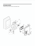 Part Location Diagram of 3550JA0107A LG COVER,MOTOR