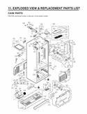 Part Location Diagram of 3551JA2144E LG Cover Assembly,PCB