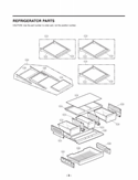 Part Location Diagram of MJS61842301 LG Tray,Freezer