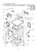 Part Location Diagram of AGL72788010 LG Panel Assembly,Control