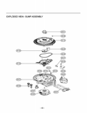 EXPLODED VIEW  SUMP ASSEMBLY Diagram and Parts List for LDF9932ST D1412TB LG Dishwasher