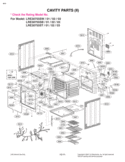 CAVITY PARTS II Diagram and Parts List for LRE30755SW LRE30755SW/02 LG Range