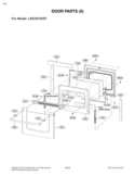 DOOR PARTS II Diagram and Parts List for LRE30755ST  LG Range