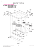 COOKTOP PARTS I Diagram and Parts List for LRE30755ST  LG Range