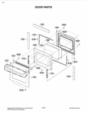 DOOR PARTS Diagram and Parts List for LRE30955ST  LG Range
