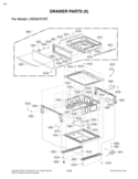 DRAWER PARTS II Diagram and Parts List for LRE30757ST LRE30757ST/00 LG Range