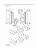 Part Location Diagram of ADC55872839 LG Door Assembly,Refrigerator(Right)