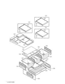 Refrigerator Parts Diagram and Parts List for LMX25985SW02  LG Refrigerator
