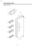 Part Location Diagram of ADC30116640 LG Door Assembly,Refrigerator
