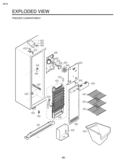 FREEZER COMPARTMENT EXPLODED VIEW Diagram and Parts List for LSC27921SW  LG Refrigerator
