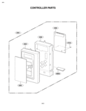 Part Location Diagram of 4810W1A122B LG Bracket,Control Panel