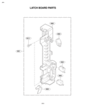 LATCH BOARD PARTS Diagram and Parts List for MV1604SW MV1604SW/01 LG Microwave