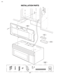 INSTALLATION PARTS Diagram and Parts List for MV1604SW MV1604SW/01 LG Microwave