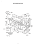 INTERIOR PARTS I Diagram and Parts List for MV1735B  LG Microwave
