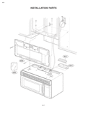 INSTALLATION PARTS Diagram and Parts List for MV1735B  LG Microwave