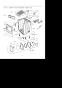 Drum & Motor Assembly Diagram and Parts List for DLEX2901V DLEX2901V /00 LG Dryer