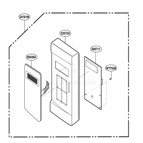 Controller Parts Diagram and Parts List for NNS431BL KBKEMAT LG Range