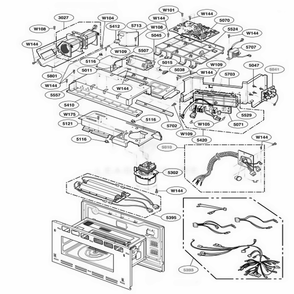 Interior Parts 2 Diagram and Parts List for ZSC2001FSS ASTLGEU LG Range