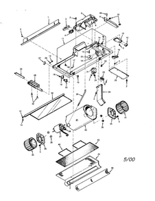 Range Hood Diagram and Parts List for 2335998892  Kenmore Range Hood