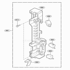 Latch Board Parts Diagram and Parts List for MH6150XLB ABKEWRP LG Range