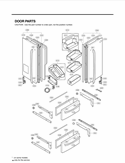 Part Location Diagram of ADC36697447 LG Door Assembly,Refrigerator(Left)