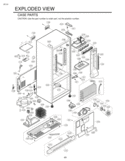 CASE PARTS                          EXPLODED VIEW Diagram and Parts List for LRDN22734TT  LG Refrigerator