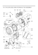 Part Location Diagram of 4417EA1002G LG Stator Assembly