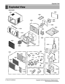 Diagram 1 Diagram and Parts List for W4NX24NNGFD AT3AUSH LG Air Conditioner
