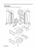 DOOR PARTS Diagram and Parts List for LMX25981ST AST5GSC LG Refrigerator