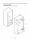ICE & MAKER PARTS Diagram and Parts List for LMX25981ST AST5GSC LG Refrigerator