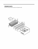 FREEZER PARTS Diagram and Parts List for LMX25985ST GR-L25AUSJP LG Refrigerator