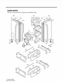 DOOR PARTS Diagram and Parts List for LMX25985ST GR-L25AUSJP LG Refrigerator